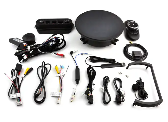 Included cables with Mini Android car head unit | SMARTY Trend